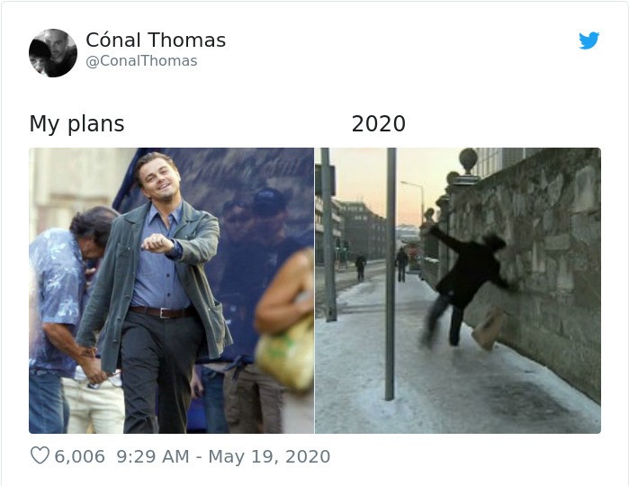 My plans versus 2020