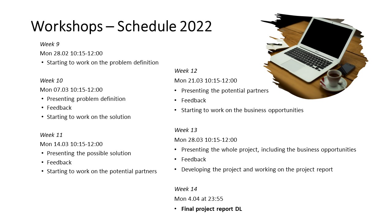 Updated schedule 2022
