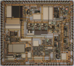 Microphotograph of an integrated circuit