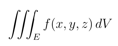 triple integral